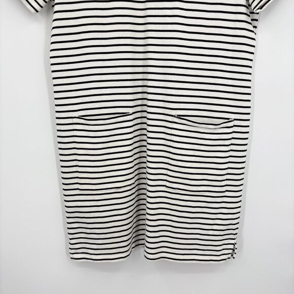 Chinti & Parker Black White Striped Sheath Dress Size Small, Nautical Resortwear - Picture 4 of 11